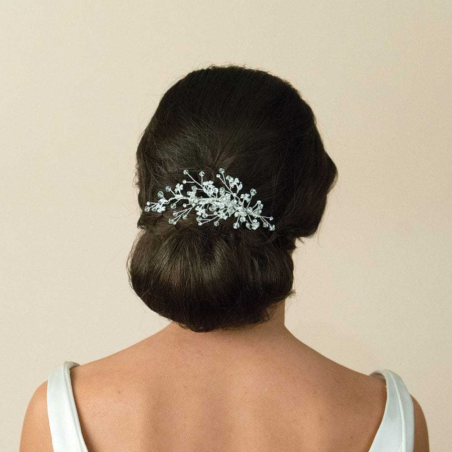 Wedding Hair Accessorieswedding Hair Accessories Ivory & Co | Medium Silver Crystal Comb