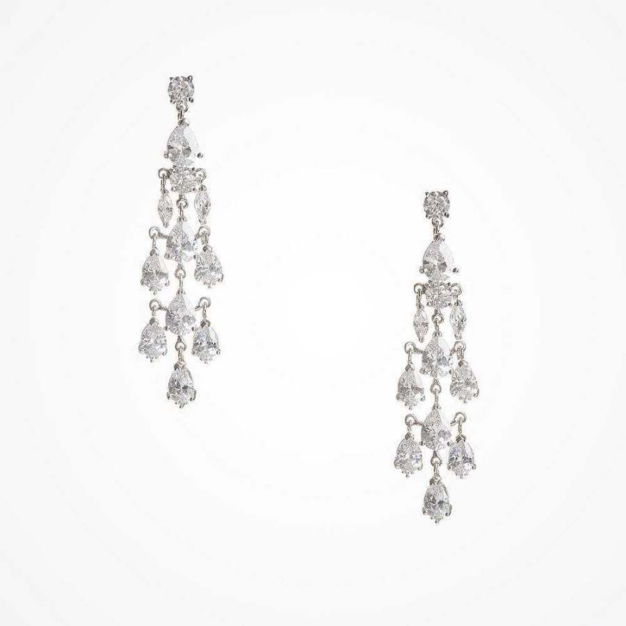 Wedding Jewellerywedding Jewellery Aria | Genevieve Crystal Chandelier Earrings