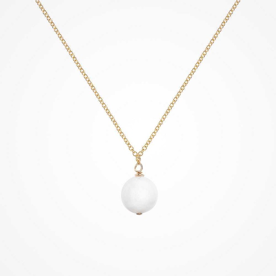 Wedding Jewellerywedding Jewellery Chez Bec | Pearl Elegance Pendant Necklace (Gold)