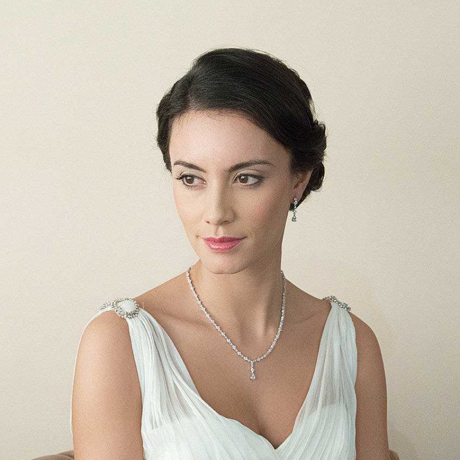 Wedding Jewellerywedding Jewellery Ivory & Co | Kensington Cubic Zirconia Necklace