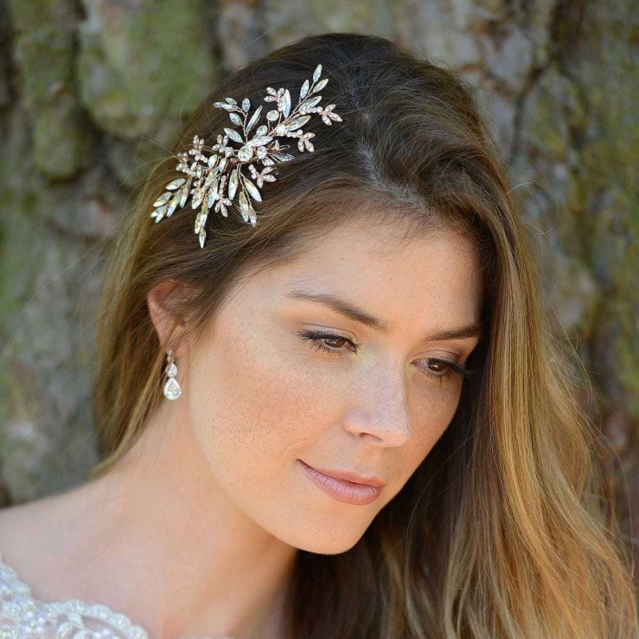 Wedding Hair Accessorieswedding Hair Accessories Ivory & Co | Ember Star Burst Of Crystals Hair Clip