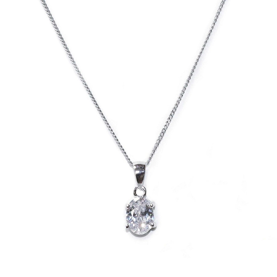 Wedding Jewellerywedding Jewellery Ivory & Co | Rapture Cubic Zirconia Pendant Necklace