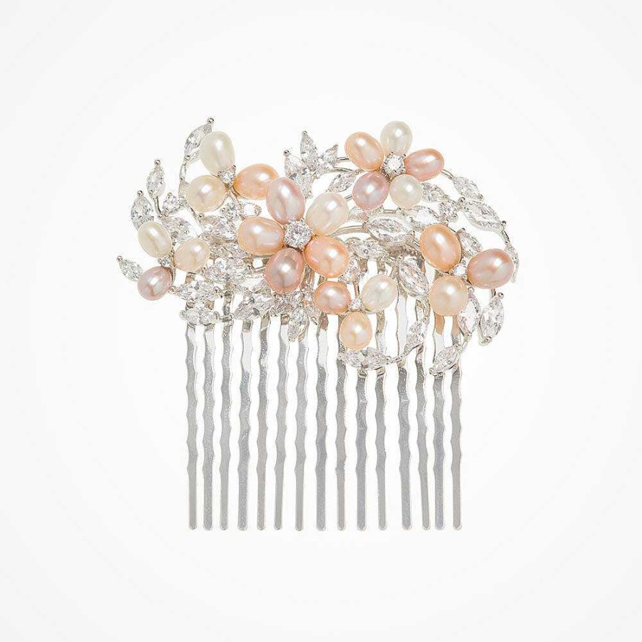 Wedding Hair Accessorieswedding Hair Accessories Aria | Calla Pearl And Crystal Floral Hair Comb