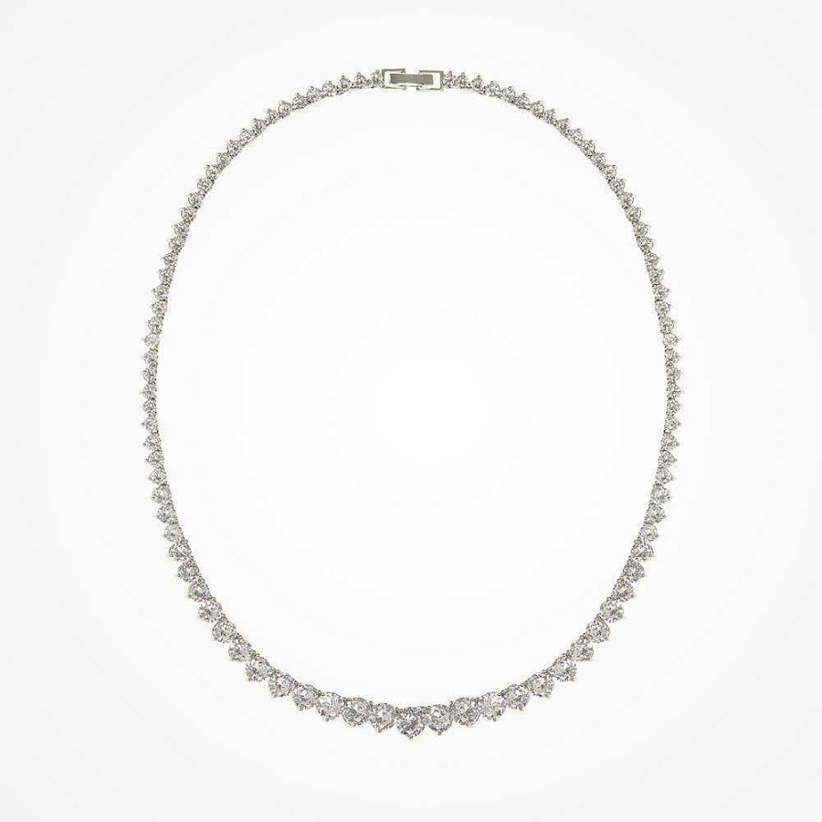 Wedding Jewellerywedding Jewellery Aria | Cressida Graduated Crystal Collar Necklace