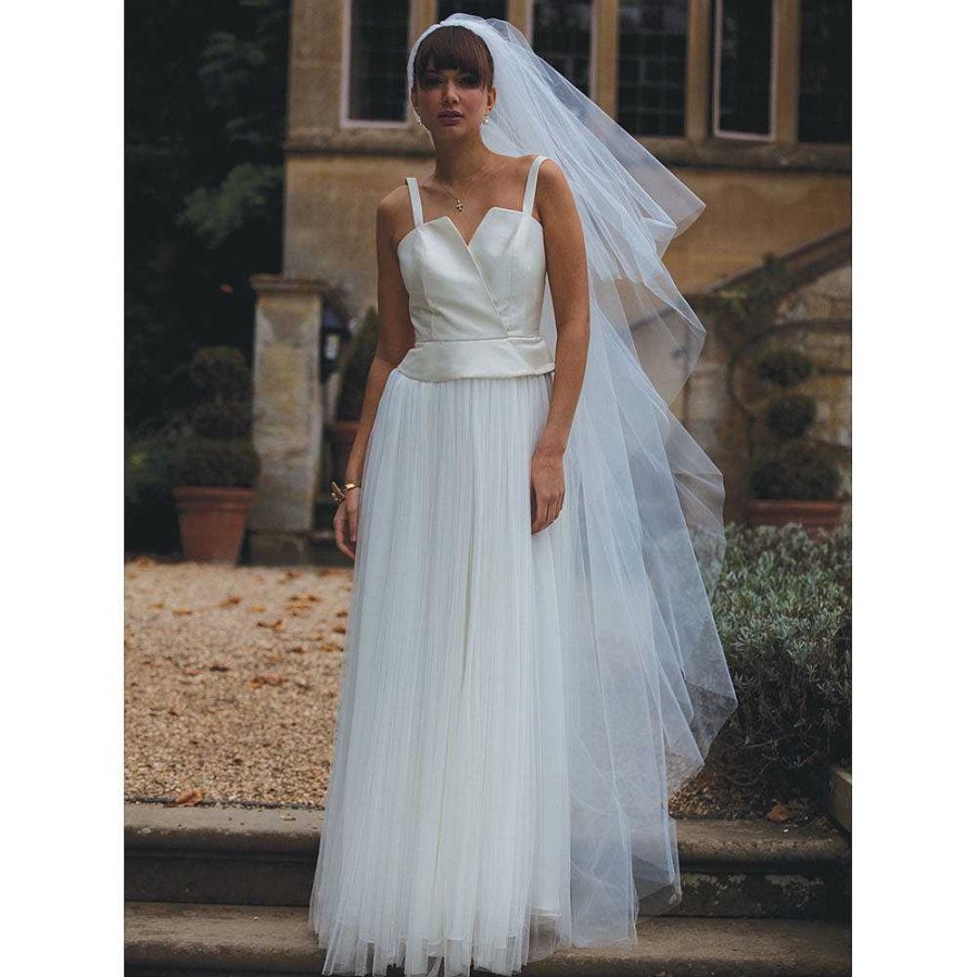 Veils, Cover-Ups And Beltsveils, Cover-Ups And Belts Joyce Jackson | Phoenix Two Tier Tulle Veil