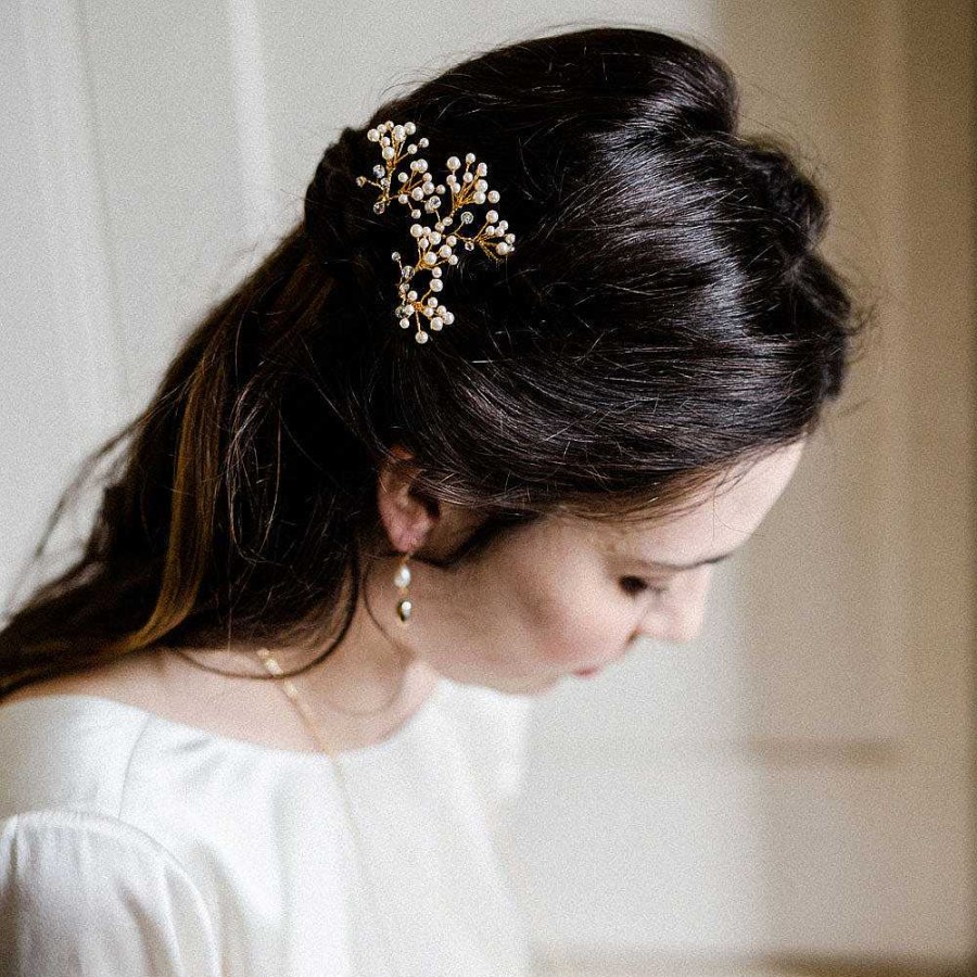 Wedding Hair Accessorieswedding Hair Accessories Victoria Fergusson | Seeds Of Love Pearl Hair Pins (Gold)