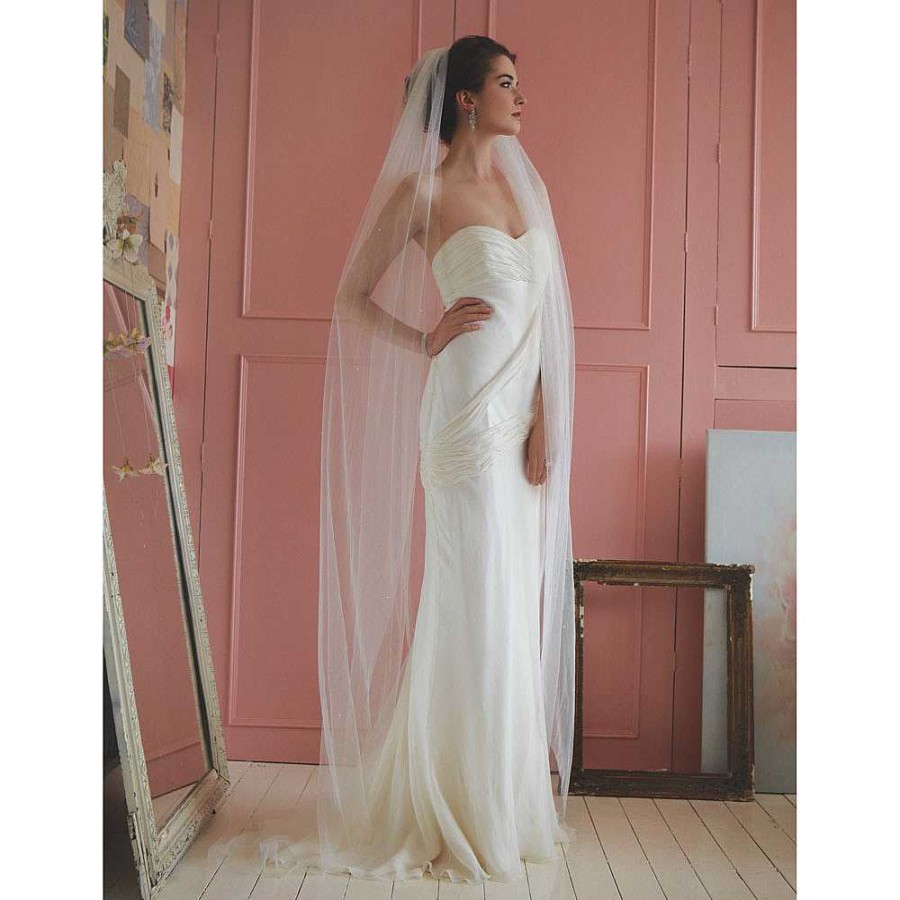 Veils, Cover-Ups And Beltsveils, Cover-Ups And Belts Rainbow Club | Avalanche Tulle Veil With Pearls