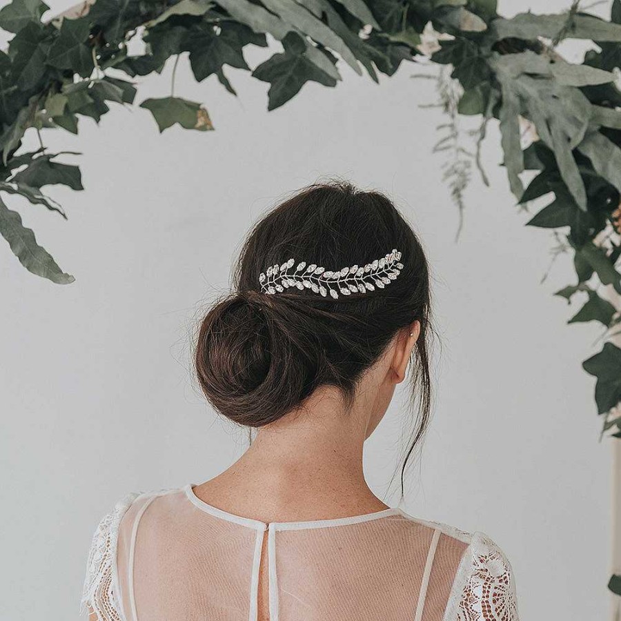 Wedding Hair Accessorieswedding Hair Accessories Chez Bec | Fern Crystal Navette Hair Vine