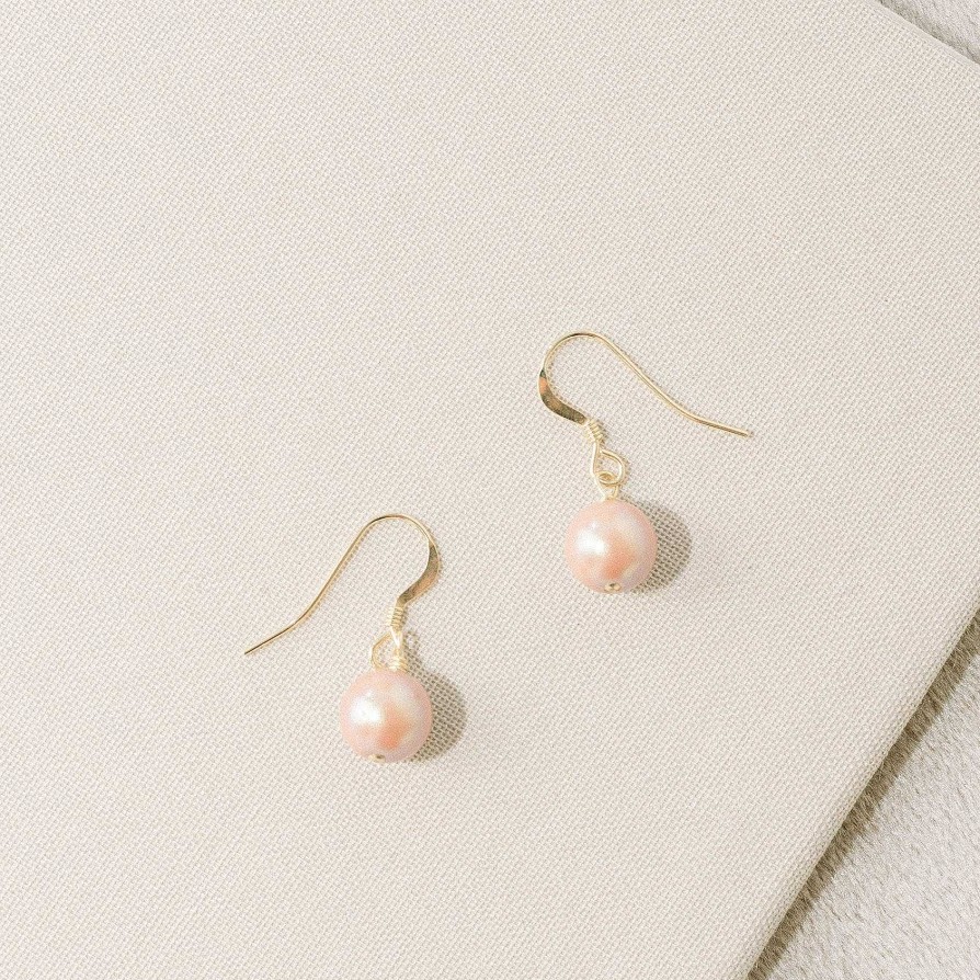 Wedding Jewellerywedding Jewellery Chez Bec | Dusky Pink Pearl Elegance Earrings