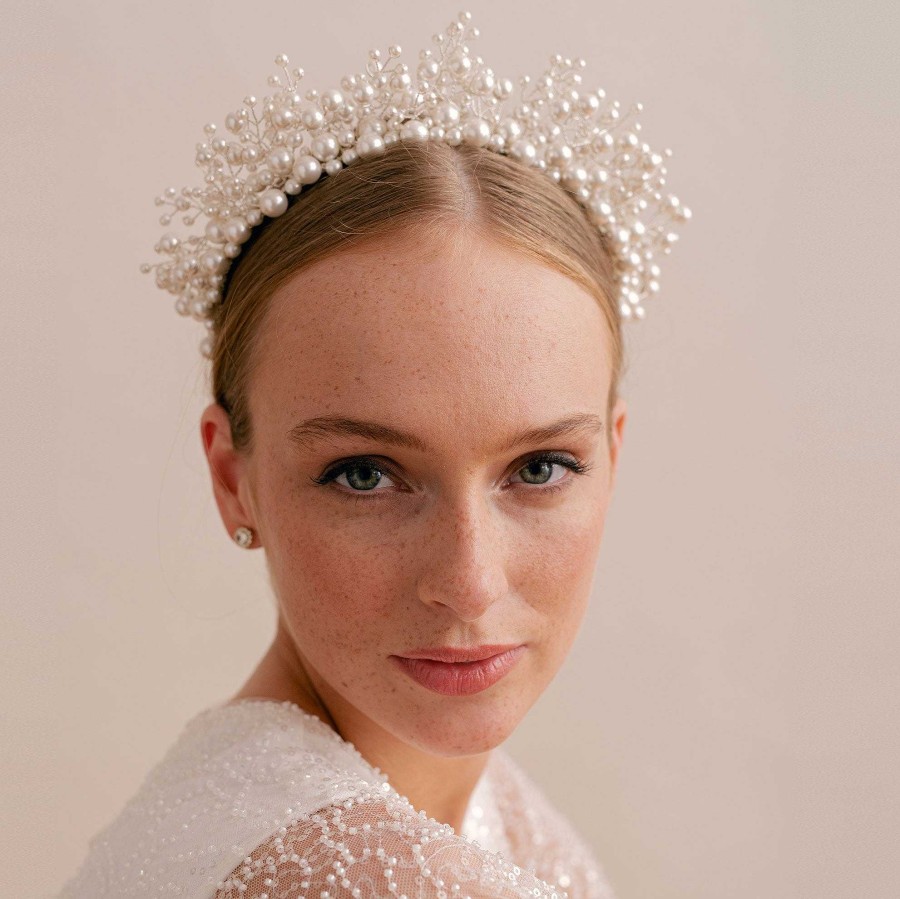 Wedding Hair Accessorieswedding Hair Accessories Arianna Bespoke | Everlasting Pearl Crown