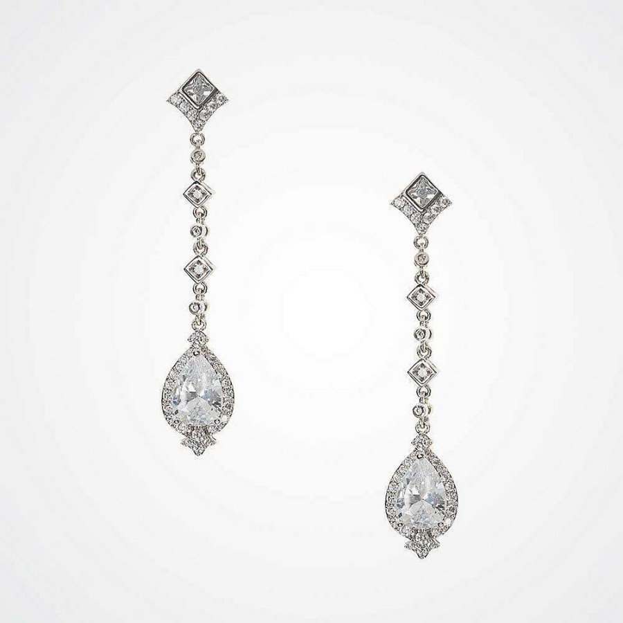 Wedding Jewellerywedding Jewellery Aria | Waverly Deco Crystal Drop Earrings