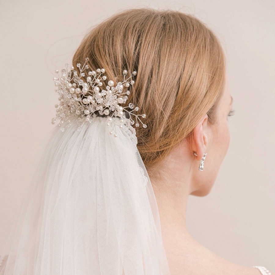 Wedding Hair Accessorieswedding Hair Accessories Arianna Bespoke | Pearl And Crystal Veil Comb