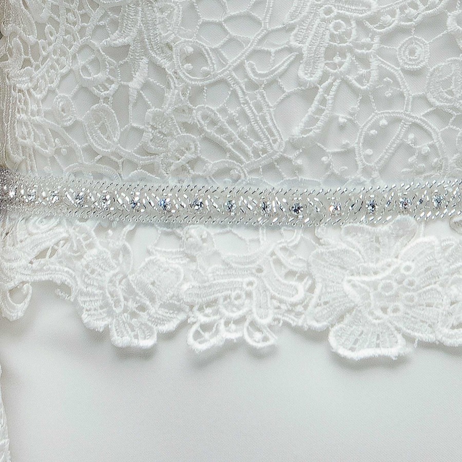 Veils, Cover-Ups And Beltsveils, Cover-Ups And Belts Ivory & Co | Tiffany Silver Crystal And Beaded Belt