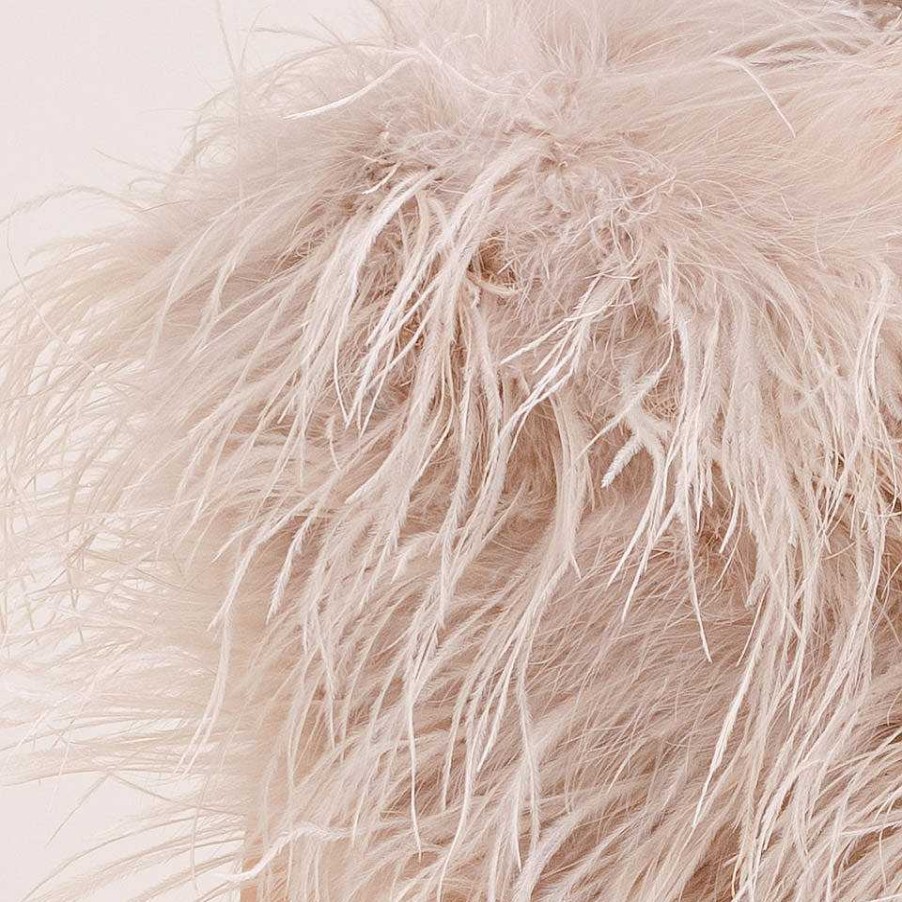 Veils, Cover-Ups And Beltsveils, Cover-Ups And Belts Aria | Smoked Blush Ostrich Feather Cape