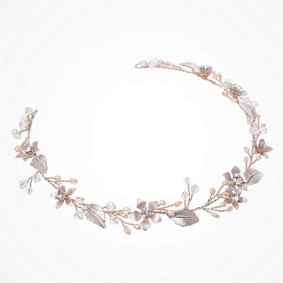 Wedding Hair Accessorieswedding Hair Accessories Ivory & Co | Gypsy Rose Gold Floral Hair Vine