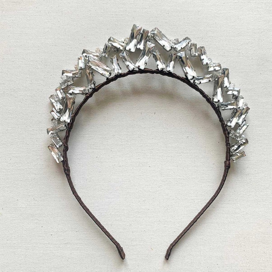 Wedding Hair Accessorieswedding Hair Accessories Miss Clemmie | Chrysler Double Band Crystal Shards Crown