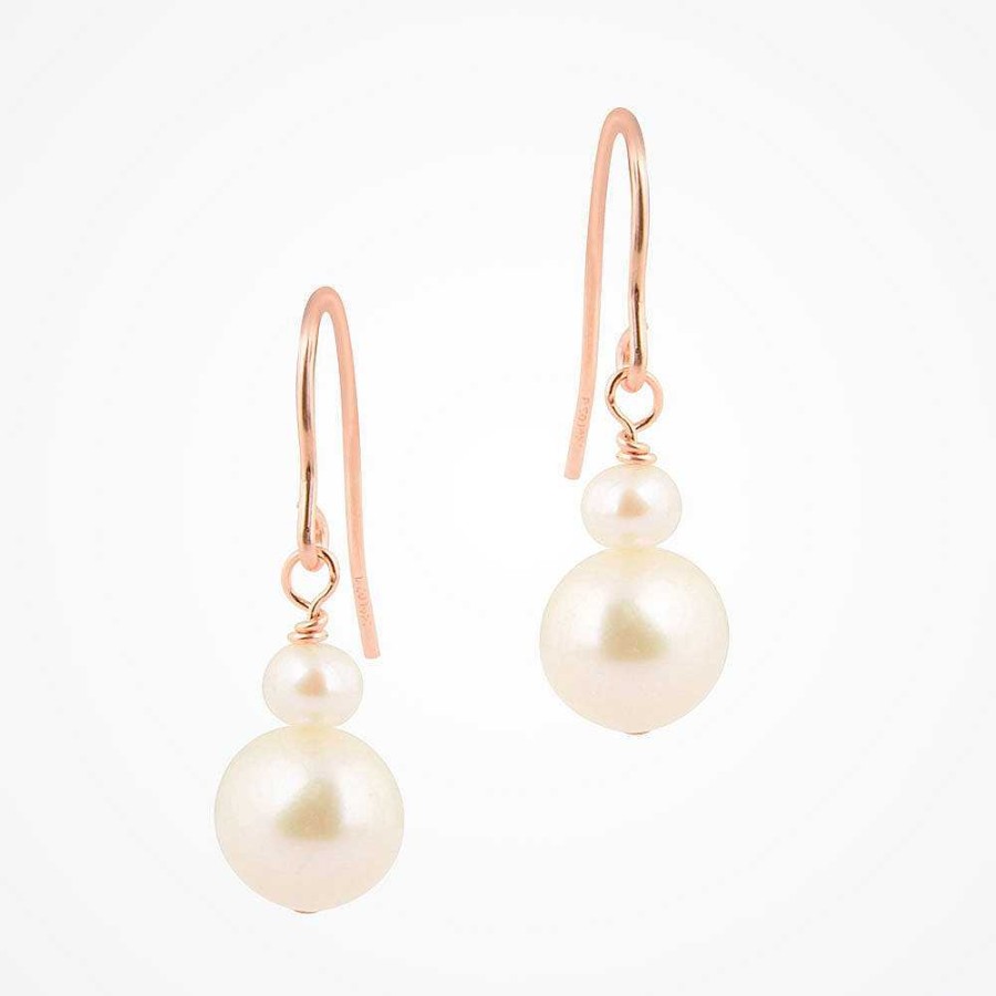 Wedding Jewellerywedding Jewellery Chez Bec | Angel Rose Gold Pearl Earrings