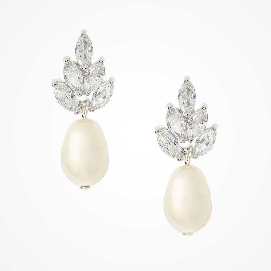 Wedding Jewellerywedding Jewellery Stephanie Browne | Queenie Pearl Drop Earrings