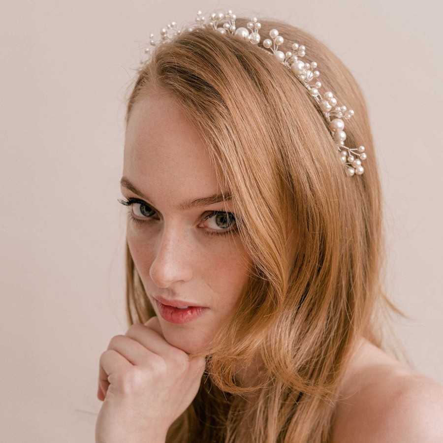 Wedding Hair Accessorieswedding Hair Accessories Arianna Bespoke | Siren Pearl Headband