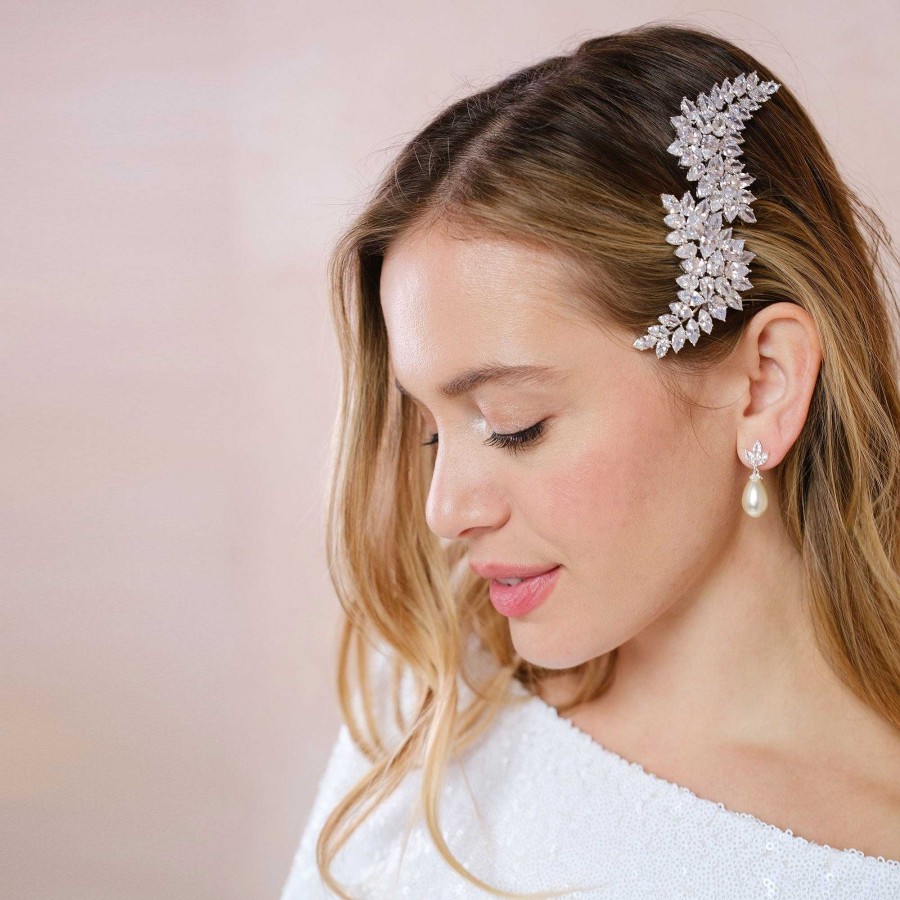 Wedding Hair Accessorieswedding Hair Accessories Stephanie Browne | Eternity Crystal Statement Comb