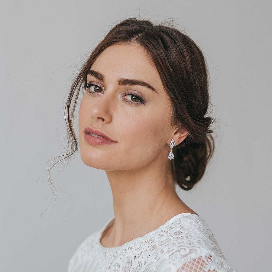 Wedding Jewellerywedding Jewellery Stephanie Browne | Kande Pave Earrings