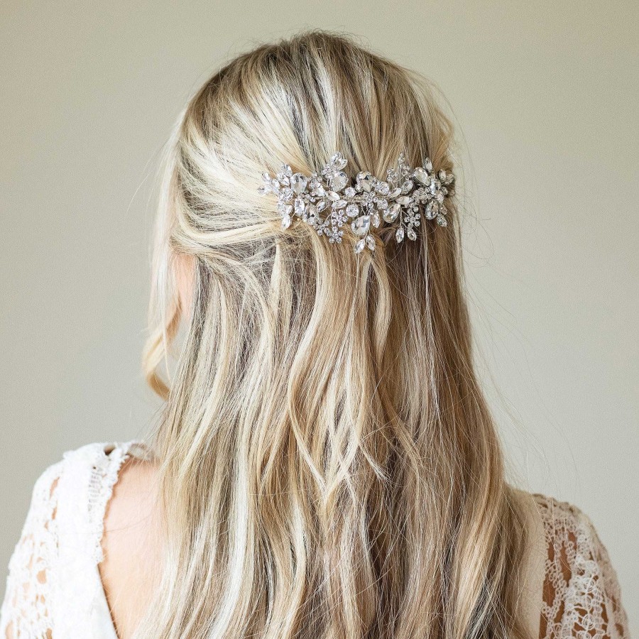 Wedding Hair Accessorieswedding Hair Accessories Ivory & Co | Silver Crystal Encrusted Sparkling Comb