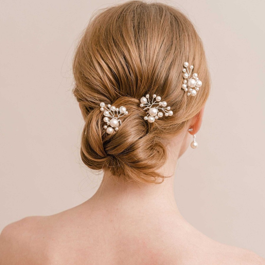 Wedding Hair Accessorieswedding Hair Accessories Arianna Bespoke | Everlasting Hair Pins (Set Of 3)