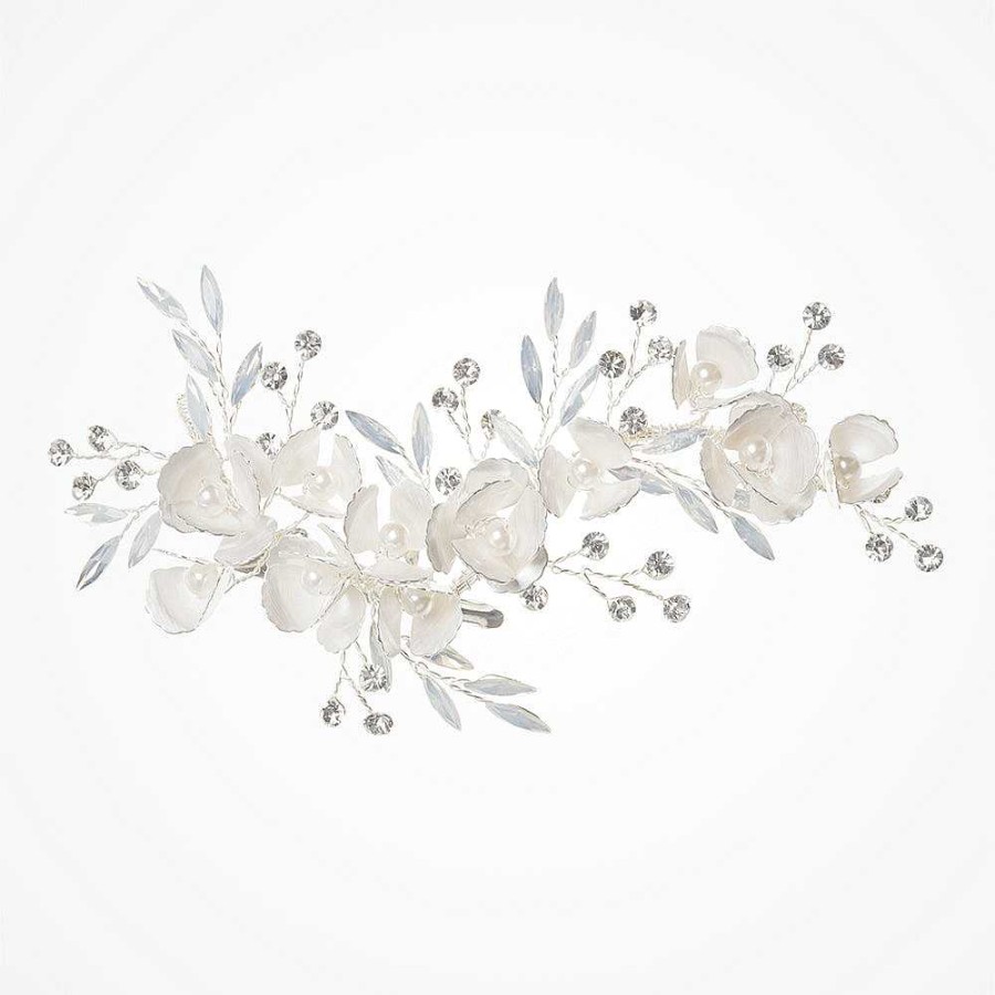 Wedding Hair Accessorieswedding Hair Accessories Ivory & Co | Forget Me Not Enamelled Blossoms Hair Clip