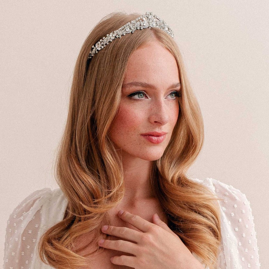 Wedding Hair Accessorieswedding Hair Accessories Ivory & Co | Rowena Crystal Bridal Tiara