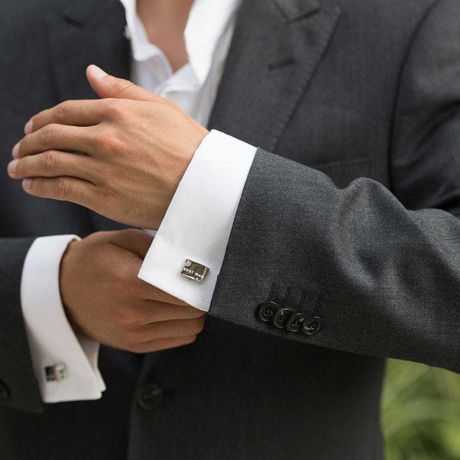 Wedding Jewellerywedding Jewellery Ivory & Co | Best Man Crystal Detail Cufflinks