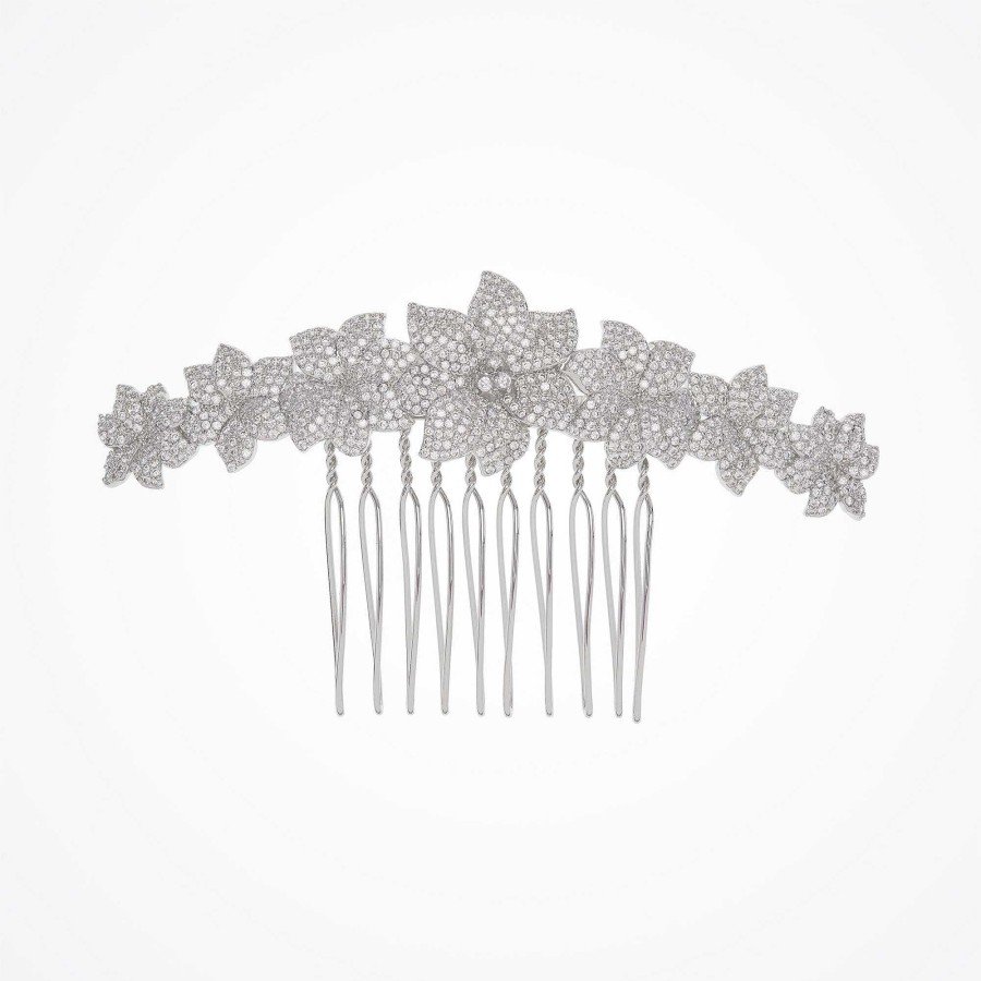 Wedding Hair Accessorieswedding Hair Accessories Aria | Lyric Ii Pav Crystal Leaves Hair Comb