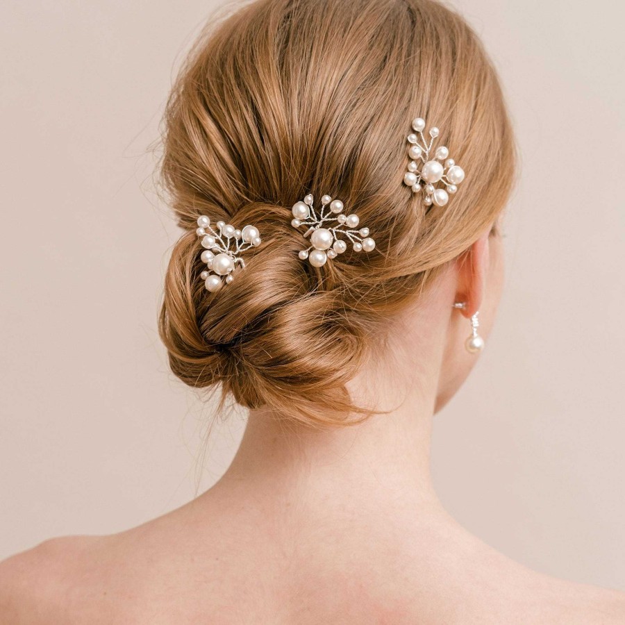 Wedding Hair Accessorieswedding Hair Accessories Arianna Bespoke | Everlasting Hair Pins (Set Of 3)