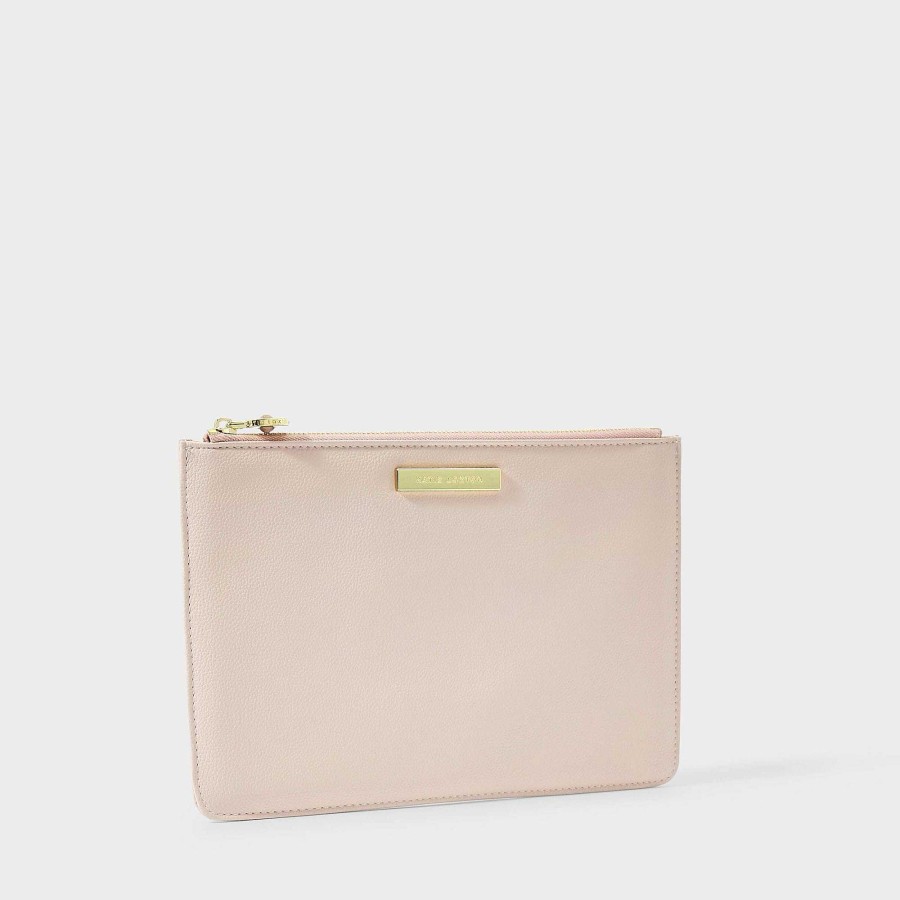 Bags Katie Loxton | Katie Loxton Semi-Precious Stone Pouch 'Thank You For Helping Me Tie The Knot' Rose Quartz In Pink