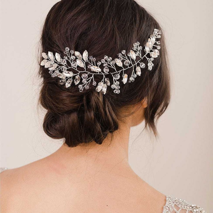 Wedding Hair Accessorieswedding Hair Accessories Aria | Bretta Crystal Embellished Hair Vine