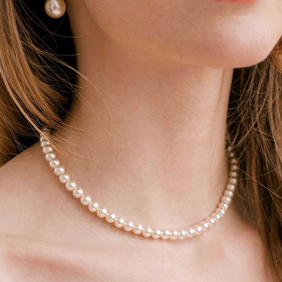 Wedding Jewellerywedding Jewellery Aria | Alta Pearl Necklace (Silver)