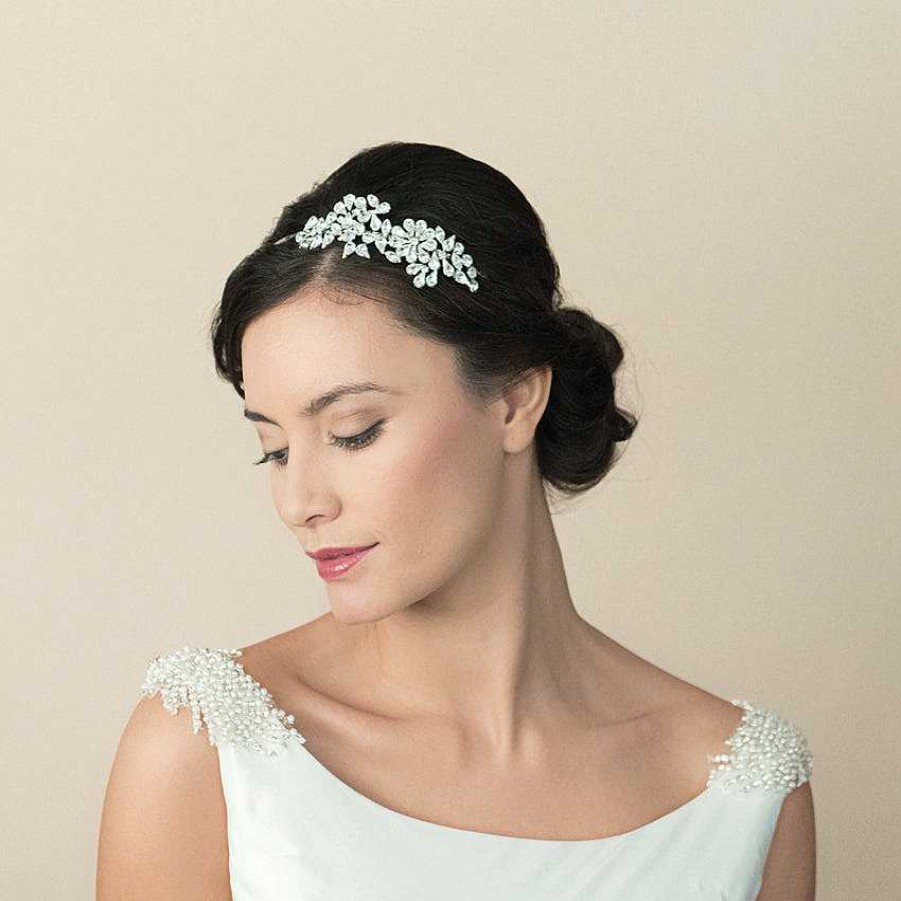 Wedding Hair Accessorieswedding Hair Accessories Ivory & Co | Mackenzie Crystal Blossoms Headpiece