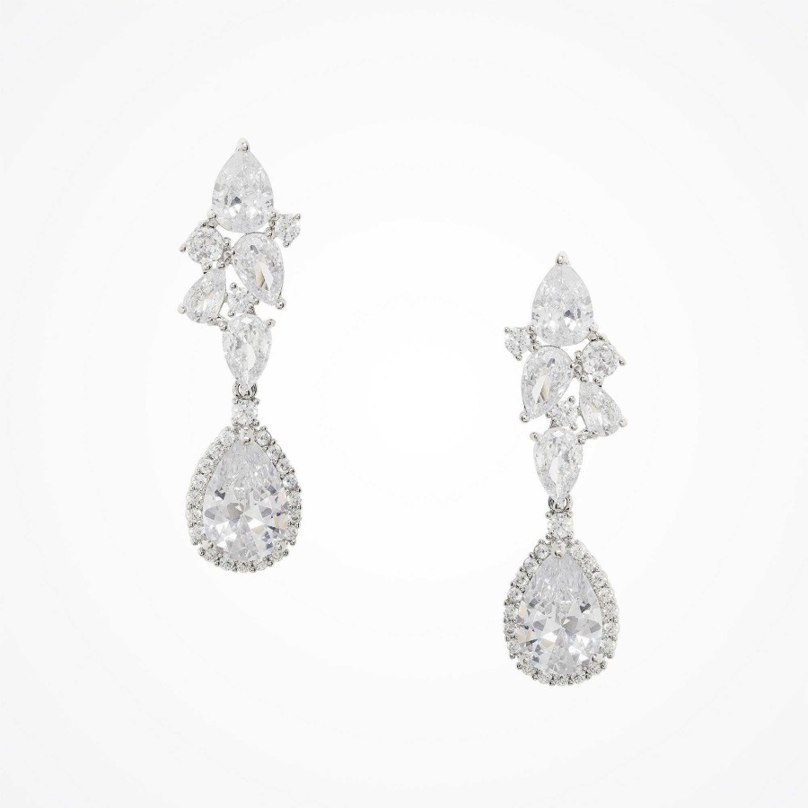 Wedding Jewellerywedding Jewellery Aria | Sierra Crystal Drop Earrings