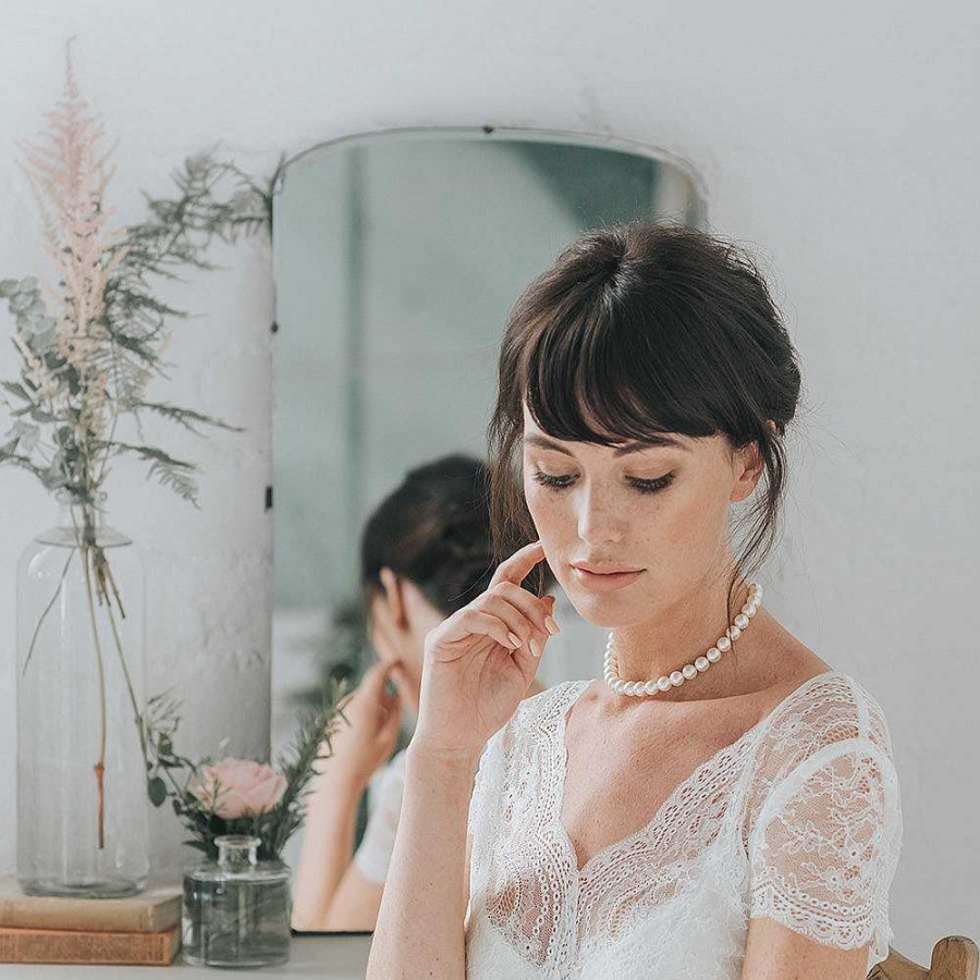 Wedding Jewellerywedding Jewellery Chez Bec | Harper Pearl Choker Necklace