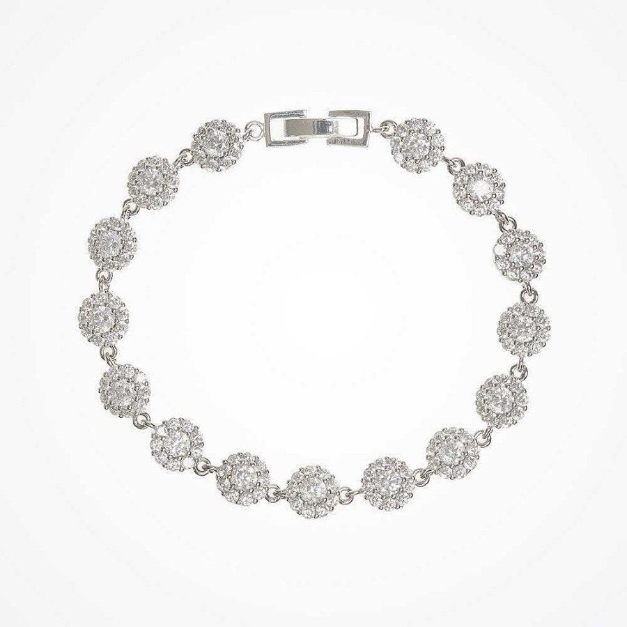 Wedding Jewellerywedding Jewellery Aria | Briar Crystal Circles Bracelet