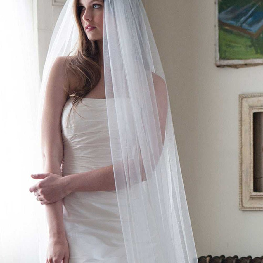 Veils, Cover-Ups And Beltsveils, Cover-Ups And Belts Rainbow Club | Starfire Tulle Veil With Crystals