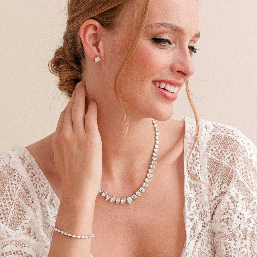 Wedding Jewellerywedding Jewellery Ivory & Co | Manhattan Three-Piece Bridal Jewellery Set