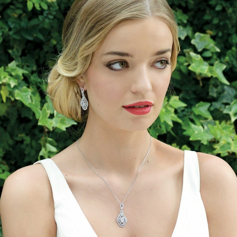 Wedding Jewellerywedding Jewellery Ivory & Co | Park Avenue Necklace And Earrings Bridal Jewellery Set