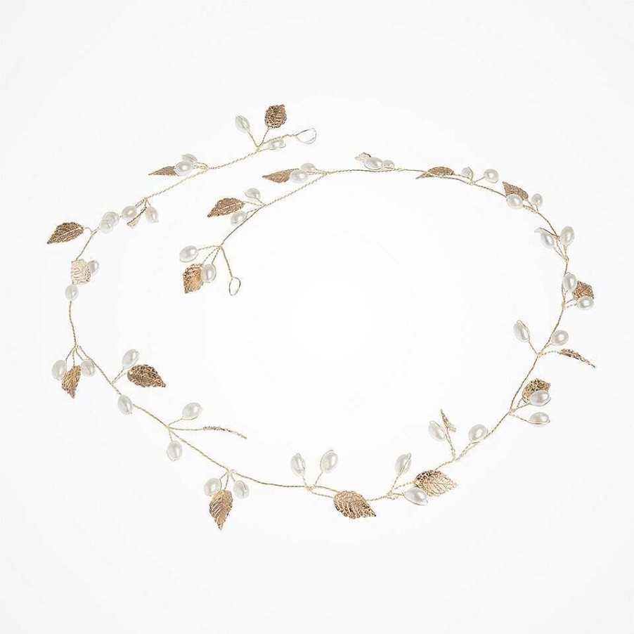 Wedding Hair Accessorieswedding Hair Accessories Aria | Vittoria Leaves And Pearls Hair Vine