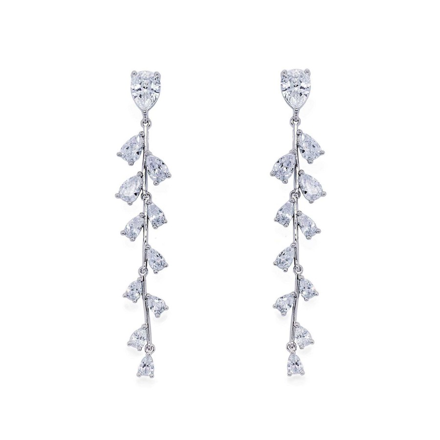 Wedding Jewellerywedding Jewellery Ivory & Co | Willow Crystal Trailing Vine Earrings