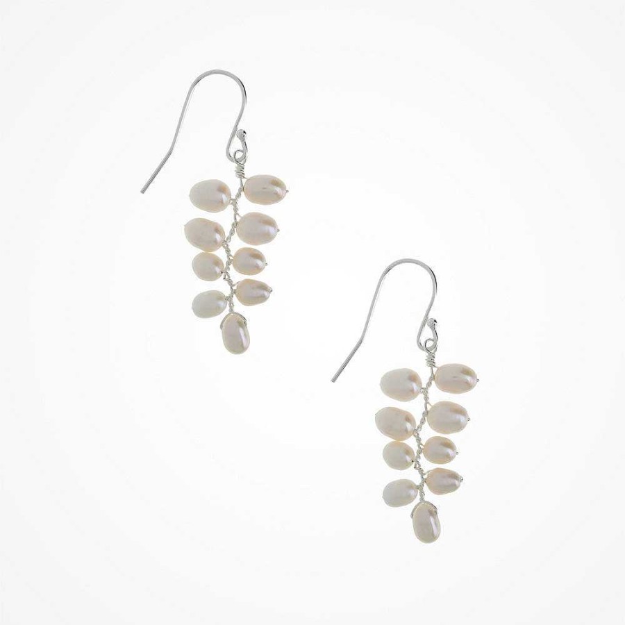 Wedding Jewellerywedding Jewellery Victoria Fergusson | Laurel Pearl Leaf Drop Earrings