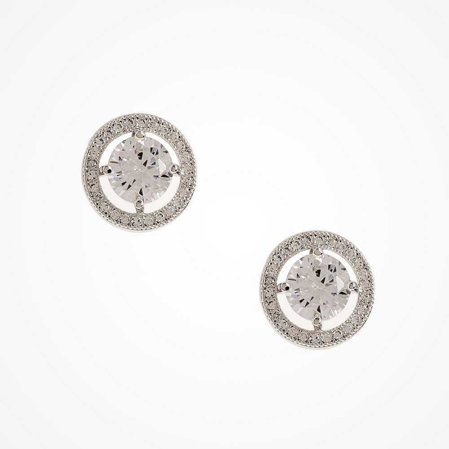 Wedding Jewellerywedding Jewellery Ivory & Co | Hampton Cubic Zirconia Bridal Stud Earrings