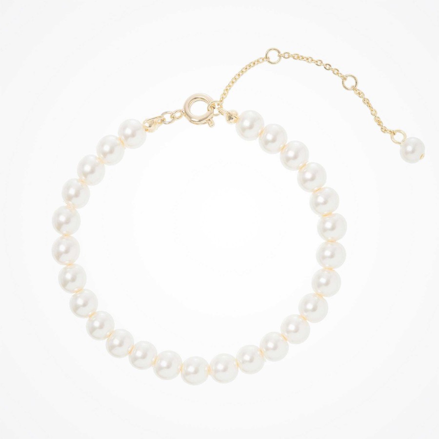 Wedding Jewellerywedding Jewellery Aria | Alta Pearl Bracelet (Gold)