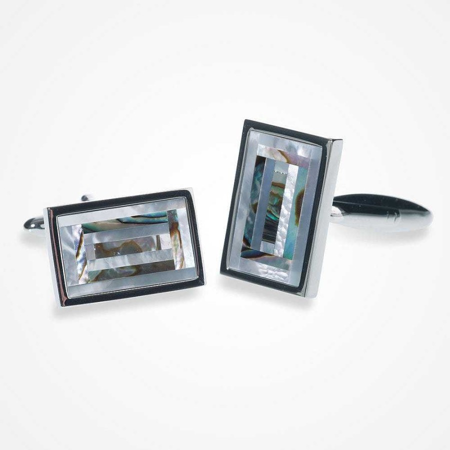 Wedding Jewellerywedding Jewellery Ivory & Co | Balthazar Mother Of Pearl And Abalone Cufflinks