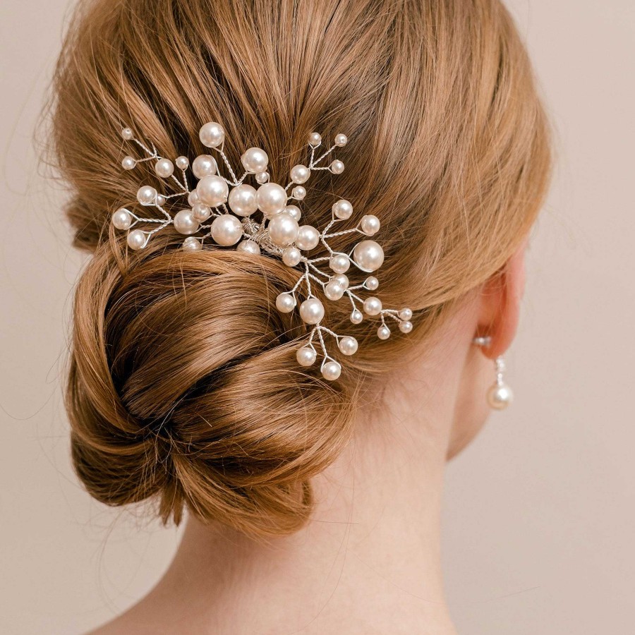 Wedding Hair Accessorieswedding Hair Accessories Arianna Bespoke | Everlasting Pearl Hair Comb