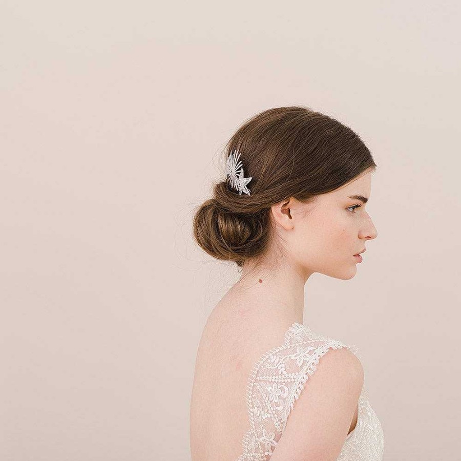 Wedding Hair Accessorieswedding Hair Accessories Stephanie Browne | Venus Trio Of Stars Crystal Hair Comb